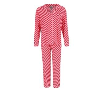 Women's Red Striped Pajama Set
